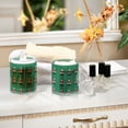 thumbnail image 4 of Yayeee 4 Pack Qtip Holder Bathroom Cotton Swab Canister with Lid Clear Dispenser Set, Christmas Trees, 4 of 6