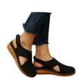 thumbnail image 3 of Closed Toe Sandals Women: Summer Dressy Wedge Sandal - Fisherman Comfortable Hollow Out Sandals, 3 of 9