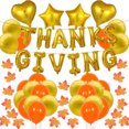 thumbnail image 1 of Kit de globos para fiesta de Acción de Gracias, 50 unidades, Mylar Gold Star Love H, 1 of 1