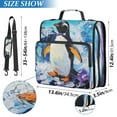 thumbnail image 3 of DIXRUYEE Zipper BinderTrapper of keeper Documents Organized Design Frozen Splendor Printed, 3 of 8