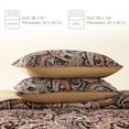 thumbnail image 6 of Exclusivo Mezcla Reversible Boho Quilt Set King Size, 3 Pieces Paisley Black All Season Bedspreads, Ultra Soft Floral Coverlet Bedding Set with Printed Pattern (1 Quilt, 2 Pillow Shams), 6 of 8