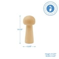 thumbnail image 5 of Unfinished Wooden Mushroom Shapes for Crafts, Pack of 25 3-1/2" Wood Mushrooms for Decor Miniatures and Fairy Gardens by Woodpeckers, 5 of 6
