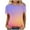 Purple, variant on Xihbxyly Womens Tops, Womens Crew Neck Short Sleeve T-Shirts Summer Print Blouses Casual Loose Tops Blouses Fashion Tunic Shirt