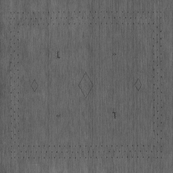 Ahgly Company Indoor Square Abstract Gray Contemporary Area Rugs, 8' Square