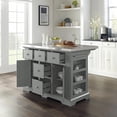 thumbnail image 2 of Crosley Furniture Julia MDF Wood/Birch Veneer Top Kitchen Island in Gray, 2 of 3