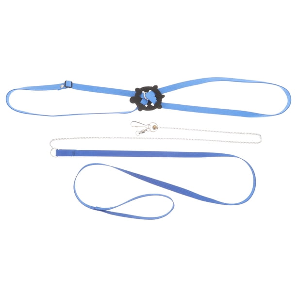 EeaseMX Cuerda de tracción ajustable para hámster, tortuga, lagarto, correa de arrastre para tortuga, cuerda de entrenamiento para caminar - Talla S (azul)