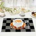 thumbnail image 4 of Mmeneyy Pumpkin Bow Fall Placemats 12x18 Inch Seasonal Table Mats for Table Runner Party Kitchen Dining Decoration, 4 of 5