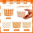 thumbnail image 2 of 120Pcs Fall Paper Bowls 12 oz Disposable Thanksgiving Ice Cream Bowls Fall Cups Soup Bowl Orange Gingham Polka Dot Snack Cups for Hot or Cold Food Autumn Harvest Thanksgiving Party Supplies, 2 of 4