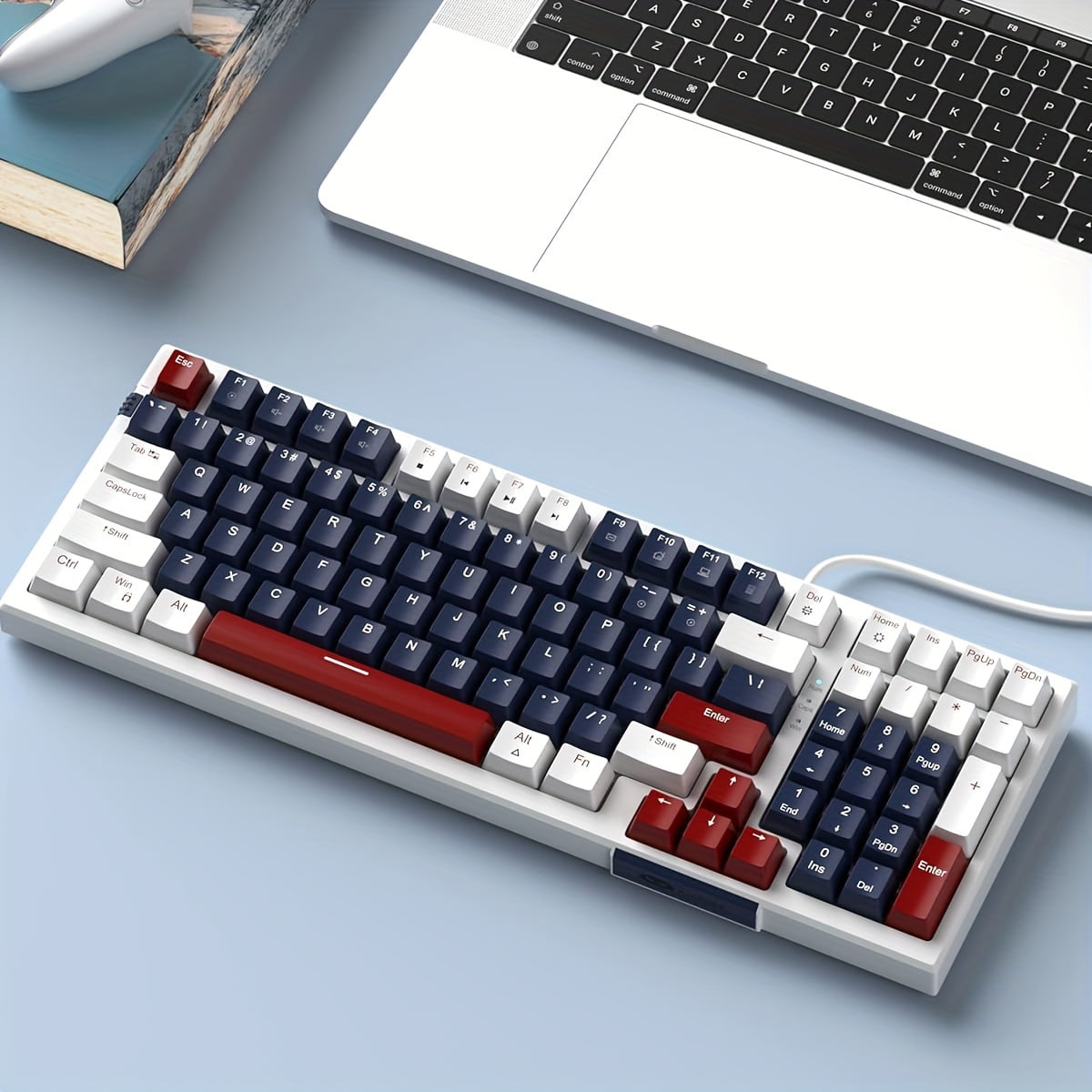 MageGee Mechanical Keyboard, Star98 Wired Gaming Keyboard Backlit Ultra-Slim USB Keyboards