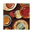 thumbnail image 3 of Rachael Ray Dinnerware Gold Scroll 8 inch Salad Plate, Agave Blue, 3 of 3