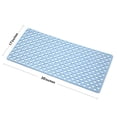 thumbnail image 3 of Nonslip Bathtub Mat Extra Soft PVC, 30'' x 17'' Bath Mat for Kids, Machine Washable Bathroom Shower Mat, Smooth/Non-Textured Tubs Only, Blue, 3 of 7