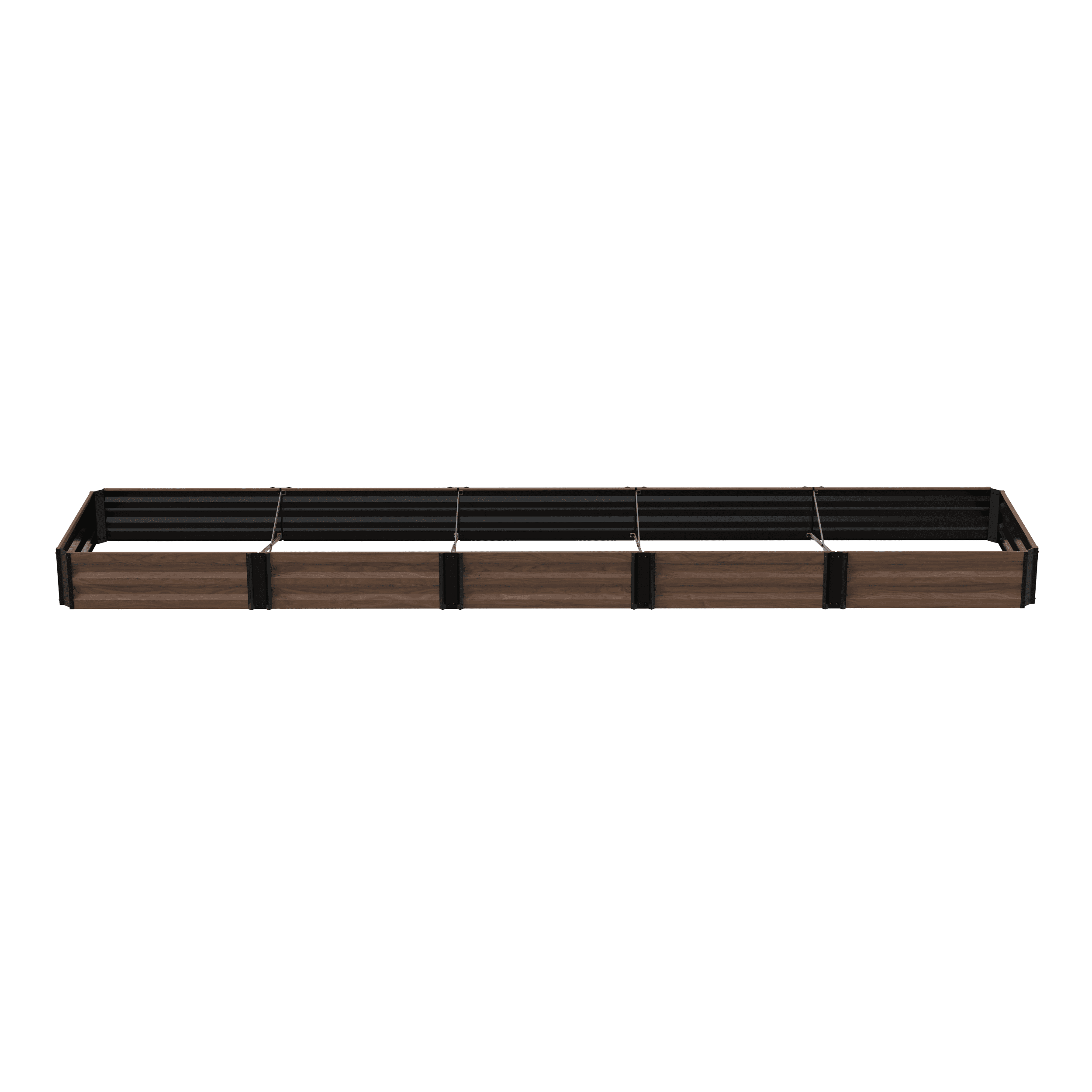 Panacea Expandable Raised Garden Bed - Rust Resistant Steel, Outdoor - 36 in Square, Brown