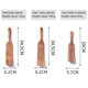 thumbnail image 2 of Juego De 3 Uds De Espátulas De Madera, Espátula Ranurada De Madera Para Revolver, Mezclar, Servir, Utensilios De Cocina Advancent HA034458-00, 2 of 6