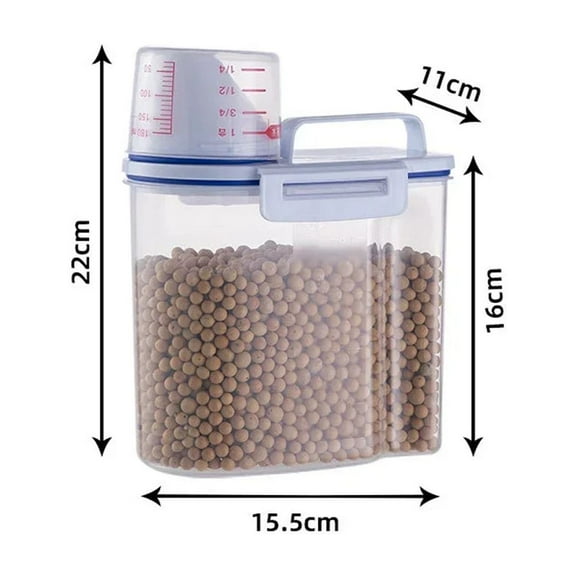 Dog Food Storage Bucket Pet Food Grain Storage Tank Kitchen Storage Rice Box Cat Food Grain Sealed Jar Dog Cat Accessories
