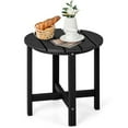 thumbnail image 1 of Table d'Appoint Adirondack de Patio 18 Pouces Résistant aux Intempéries en HDPE pour Jardin Noir, 1 of 10