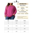 thumbnail image 6 of DARING DIVA Women's Plus Tops Basic Blouses Dolman Tops Tee Shirts 4X Hot Pink, 6 of 6
