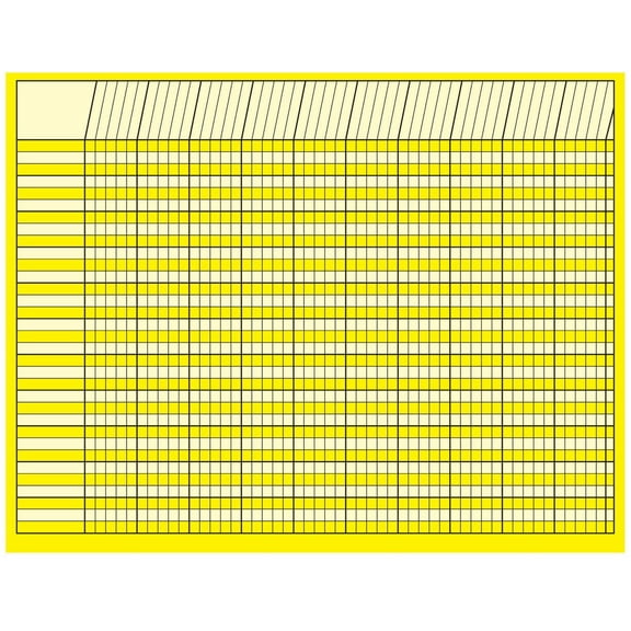 SHAPES ETC. Horizontal Chart - Yellow