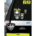 Auto Drive Crown Skull Decals Set of 3 Vinyl Car Stickers