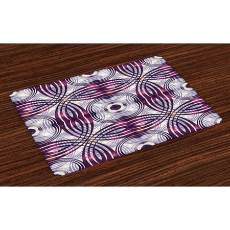 Vintage Placemats Set Of 4 Vintage Style Geometrical Ornament