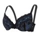 thumbnail image 4 of Brasier sin Varillas Mujer Tela de Mantequilla 2025 Sujetador de Encaje de Color contrastante con Parte Superior Fina y Parte Inferior Gruesa Fruncida con Aros de Acero Mediana, 4 of 6