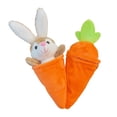 thumbnail image 2 of Detachable Carrot Shaped Plush Bag with Hidden Bunny Stuffed Doll Dual Purpose Decorative Plush Accessory, 2 of 7