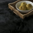 thumbnail image 3 of Safavieh Faux Sheep Skin Jadyn Animal Area Rug, Black, 6' x 9', 3 of 8