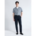 thumbnail image 3 of Free Assembly Men's Plaid Cotton Dobby Camp Shirt with Short Sleeves, Sizes XS-3XL, 3 of 8