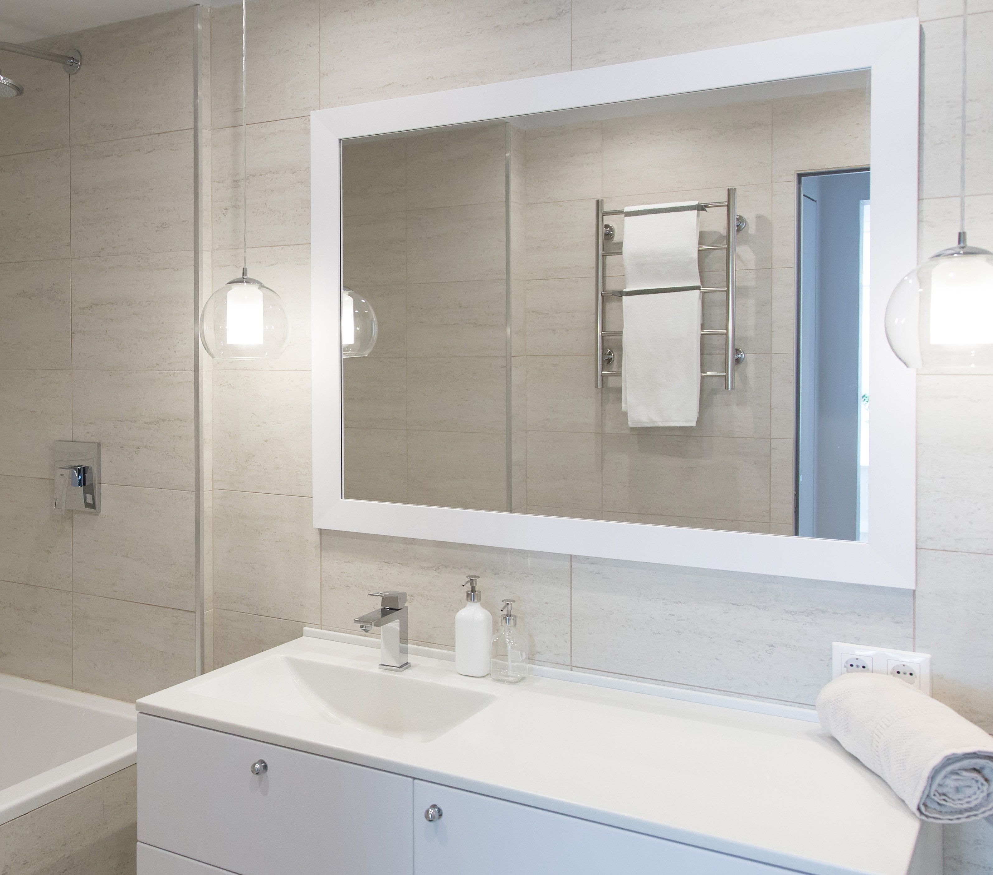 Sanibel Gloss White Mirror