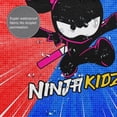 thumbnail image 6 of Ninja Kidz Shower Curtain Sets, Funny Bathroom Shower Curtains, Waterproof Fabric for Bathroom Decor Bathtub with 12 Hooks 72 x72 Inch, 6 of 8