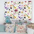 thumbnail image 2 of Designart ' Coloful Wildflowers Floral Pattern II ' Traditional Canvas Wall Art Print, 2 of 3