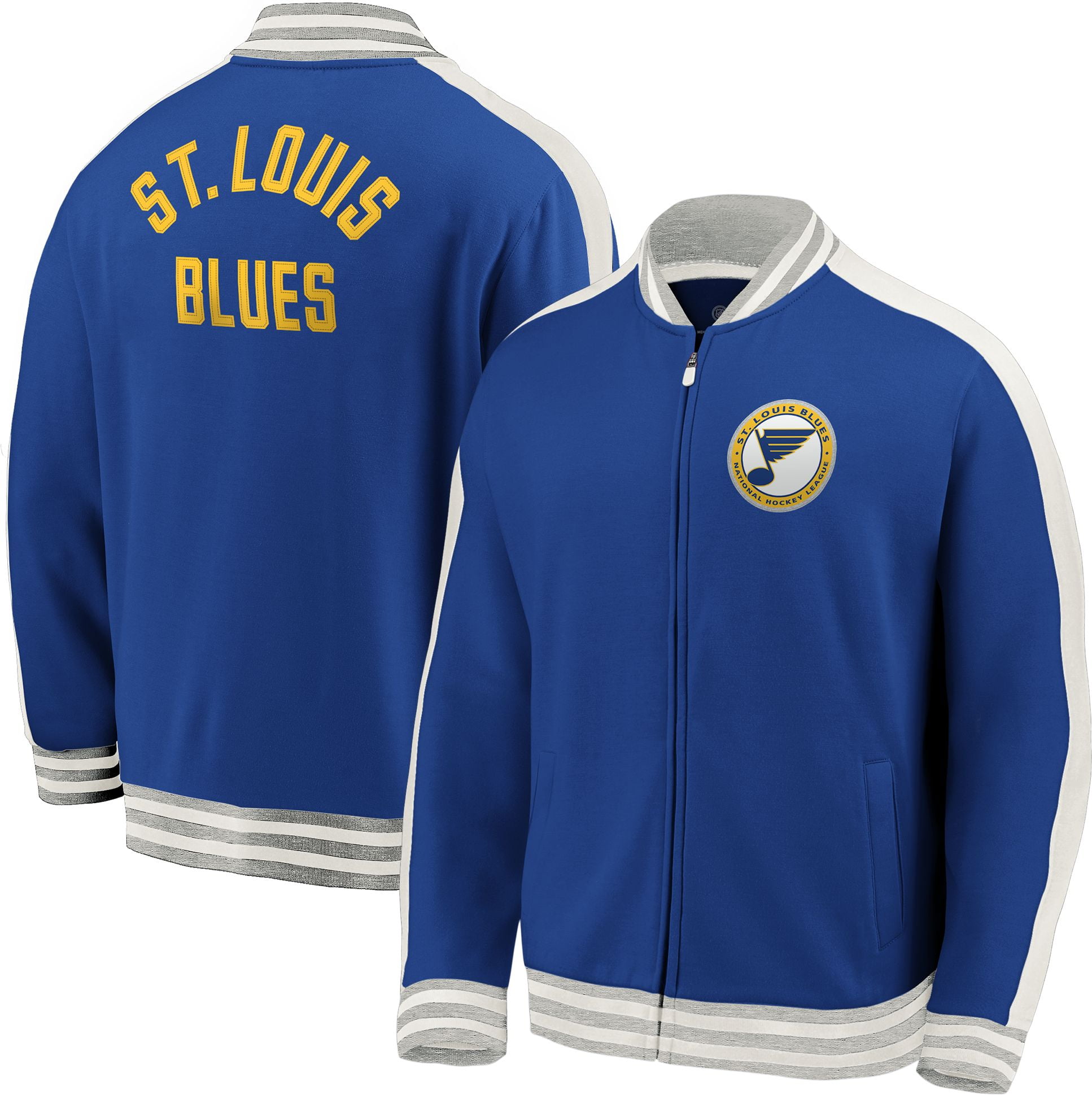 NHL Men's St. Louis Blues Varsity Royal Full-Zip Track Jacket - Walmart ...
