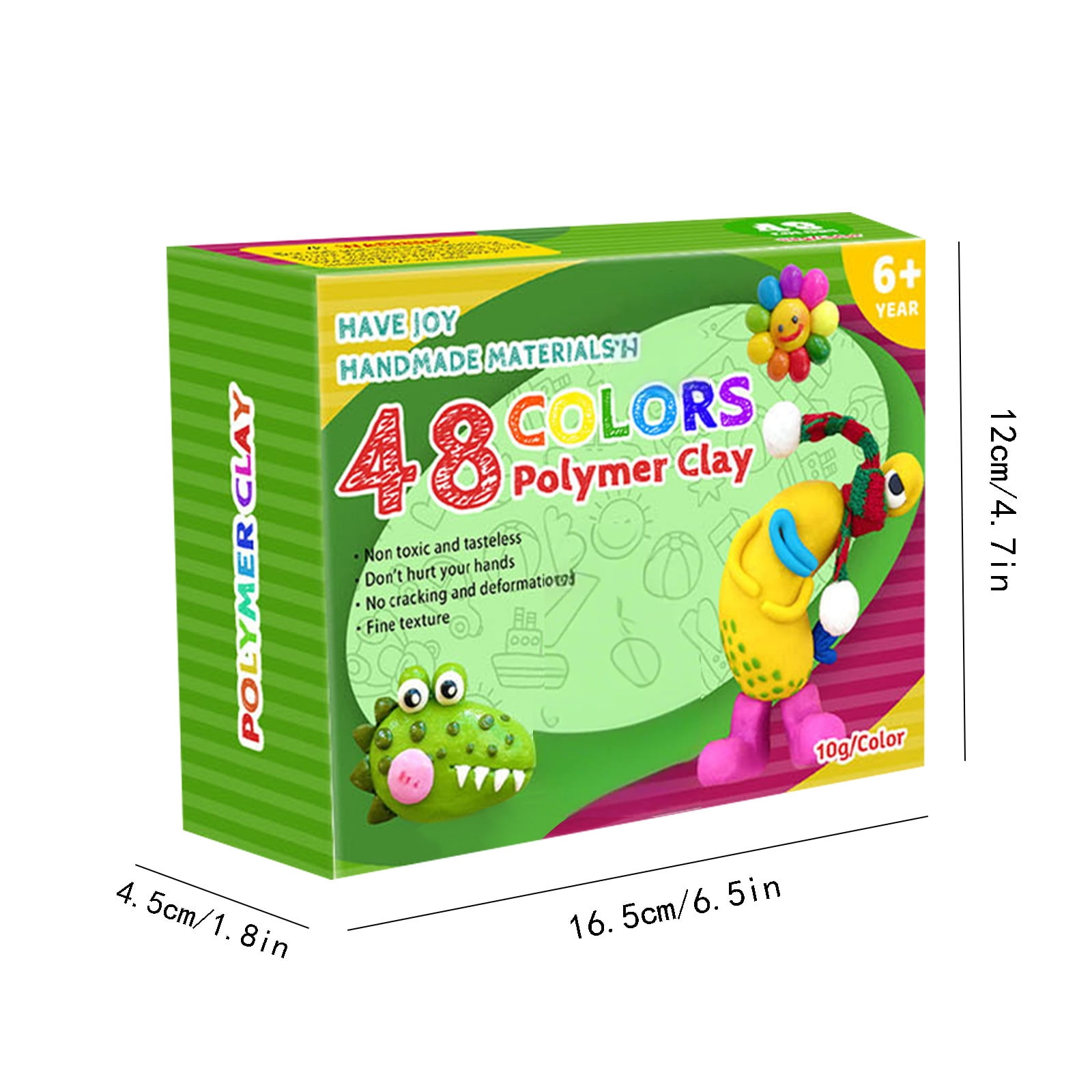 Clay Kit for Kids, 48-Color Air Dry Clay for Kids Pack with 5 Clay Sculpting tools, 30 Craft Accessories, 1 instruction Manual, Art and Crafts for Kids Ages 5-8, Kids Art Supplies