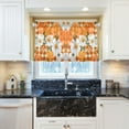 thumbnail image 5 of Yayeee Kitchen Curtains Tier Pair Light Filtering 27"x24" Rod Pocket Short Cafe Window Panel, Sunny Floral, 5 of 7