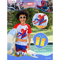 thumbnail image 3 of Marvel Spider-Man Boys 2 Pieces Swimsuit UFP50+ Rash Guard Shirts & Swim Trunks Bathing Suits Set Sizes 2-13, 3 of 9