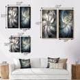thumbnail image 4 of Designart "Emergence of Ivory Fractals I" Fractals Framed Wall Art Set Of 2 - Transitional Blue Framed Canvas Set For Living Room Decor, 4 of 6