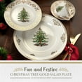 thumbnail image 2 of Spode Spode Christmas Tree Gold Salad Plate, 8-Inch, Made of Fine Porcelain, Dishwasher Safe, 2 of 7