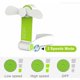 thumbnail image 2 of Mini ventilador de bolsillo, ventilador de mesa plegable, pequeño ventilador portátil USB recargable, mini ventilador, ventilador USB personal y ligero para el hogar, la oficina y los viajes, verde, 2 of 5