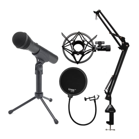 UPC: 0657379083921 | Samson Handheld USB Microphone w/ Knox Gear Boom Arm  Shock Mount  & Pop Filter