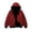 Wine, variant on Fleece Lined Hooded Windbreaker for Women, Fall Winter Waterproof Long Sleeve Outdoor Hiking Fashion Jackets, S-XXL