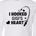 thumbnail image 4 of Inktastic I Hooked Gigi's Heart with Fishing Rod Long Sleeve Youth T-Shirt, 4 of 5