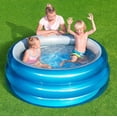 thumbnail image 2 of Alberca inflable redonda 1.50x.53cm 3anillos lisa aqua 1mod caja(1), 2 of 3