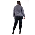 thumbnail image 3 of Sueter de rayas Roman Fashion /Tallas Extras, 6598 (Gris /negro) gris 38, 3 of 6