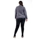 thumbnail image 3 of Sueter de rayas Roman Fashion /Tallas Extras, 6598 (Gris /negro) gris 38, 3 of 6