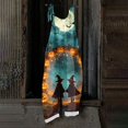 thumbnail image 4 of Plus Size Halloween Boho Overalls for Women Print Linen Jumpsuits 2026 Spaghetti Strap Rompers, 4 of 7