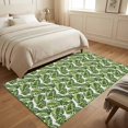 thumbnail image 4 of Area Rugs 4'x6'. Monstera Leaves Carpet Runner Indoor Outdoor Rugs Home Decor Aesthetic, Tropical Jungle Plants Green Non Slip Mats Washable Accent Rug for Living Room Bedroom, 4 of 8