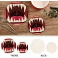 thumbnail image 4 of SKYSONIC 3D Monster Funny Pot Holders Trivets, 2 Pcs Heat Resistant Trivets,Cute Red Cotton Thread Weave Mats for Hot Pads Pans Pot Bowl Teapot for Kitchen Decor, 4 of 7