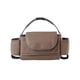 thumbnail image 3 of Bolsa de pañales para bebé, bolsa organizadora de pañales, fácil de instalar, con portavasos, bolsa de lona liviana y elegante para cochecito de bebé Marrón oscuro, 3 of 8