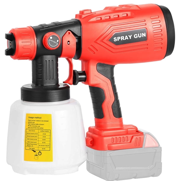 Pistola de Pintura Sin Cable XideNauqsh 200W con 4 Boquillas de Cobre