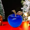 thumbnail image 5 of Djiypn Crystal Apple Paperweight Craft Decoration,&nbsp;Mini Fruits Collectibles Apples Art Ornament Decoration for Home Office Kitchen Gift for Women (2.38", Blue), 5 of 6