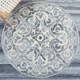 thumbnail image 6 of SAFAVIEH Metro Lavern Medallion Area Rug, Grey/Ivory, 8' x 10', 6 of 8